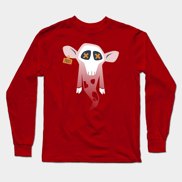 GHOST CALF // Vegan Long Sleeve T-Shirt by VGN_RBT